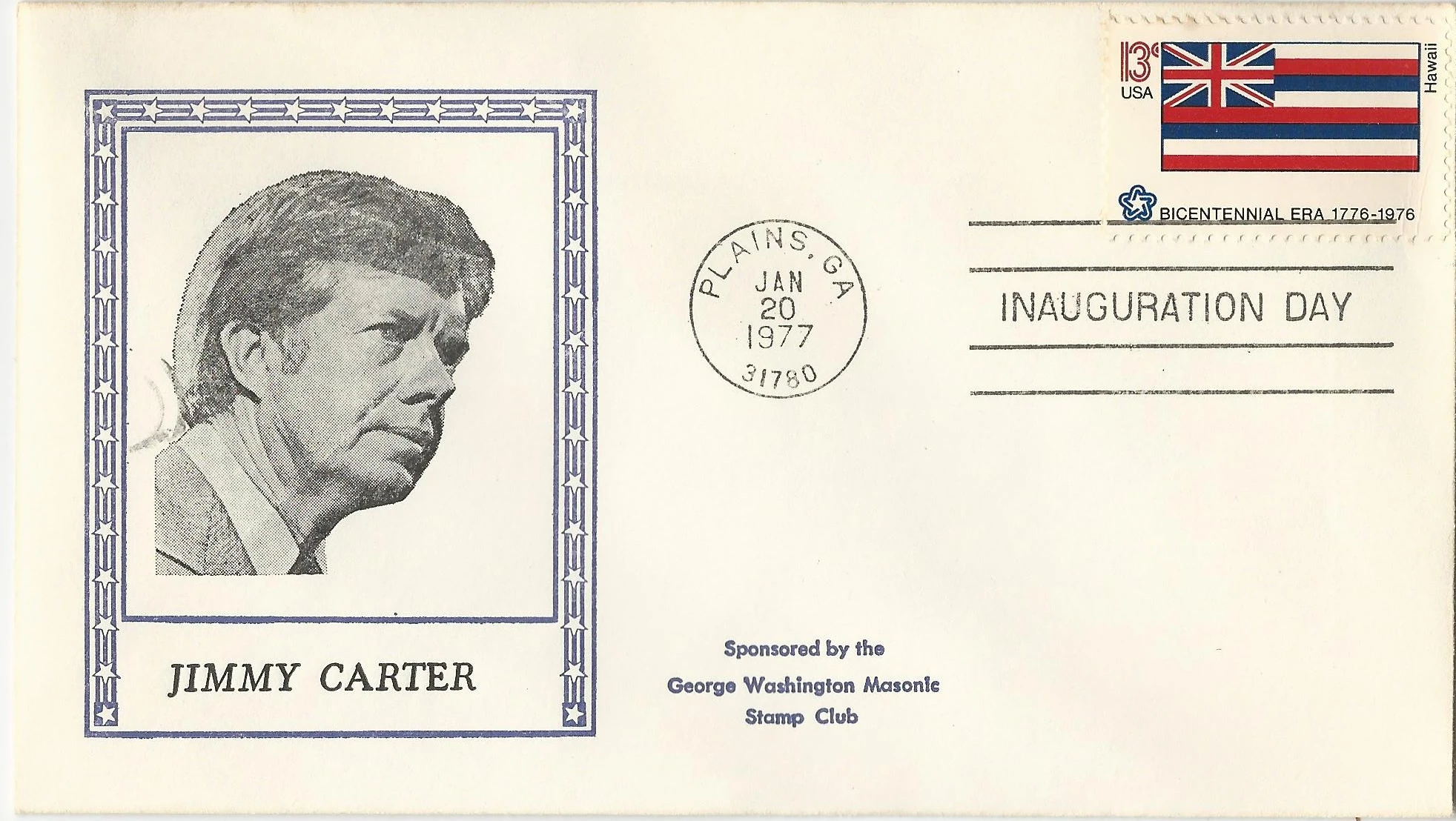 Inauguration Jimmy Carter Postmark #1: Washington, DC —&hellip;